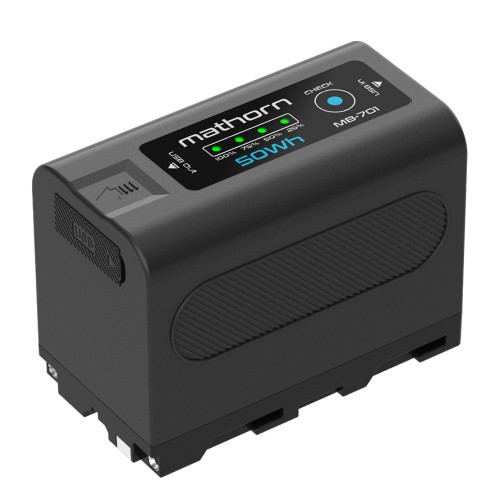 Akumulator Mathorn MB-701 6700mAh 50Wh USB-C LED for NP-F770