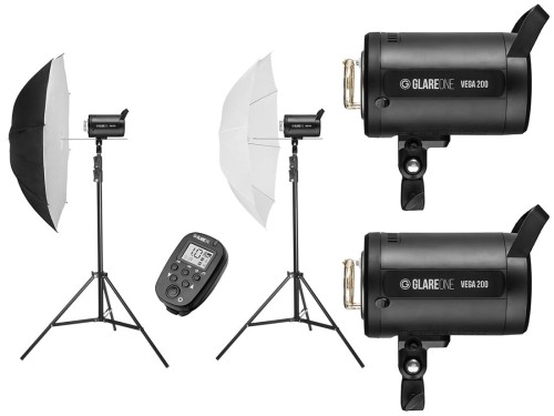 Zestaw studyjny GlareOne Vega 200 Basic Kit
