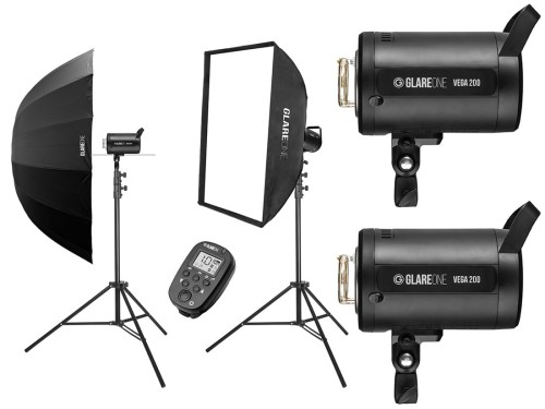 Zestaw studyjny GlareOne Vega 200 STARTER Kit