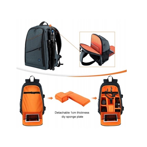 Plecak fotograficzny wodoodporny Puluz PU5011H (szary)