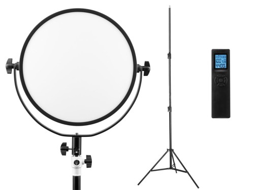 Zestaw  Lampa LED GlareOne Halo Panel 110 BiColor D + Statyw oświetleniowy Black 280