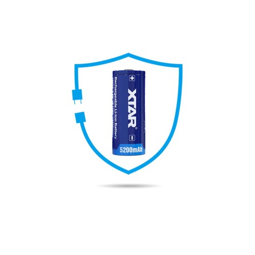 Akumulator Xtar 26650 3,6V Li-ion 5200mAh z zabezpieczeniem BUTTON TOP