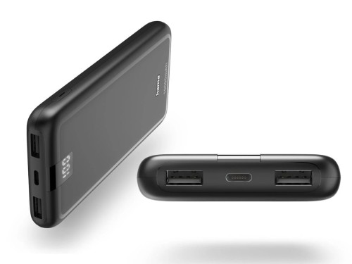Hama Powerbank Performance 10 Powerpack 10.000 mAH wyświetlacz LED antracytowy