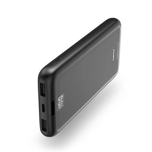 Hama Powerbank Performance 10 Powerpack 10.000 mAH wyświetlacz LED antracytowy
