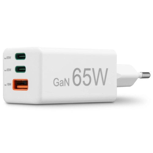 HAMA ŁADOWARKA SIECIOWA MINI 60W PD/QC (2X USB-C, 1X USB-A, BIAŁA