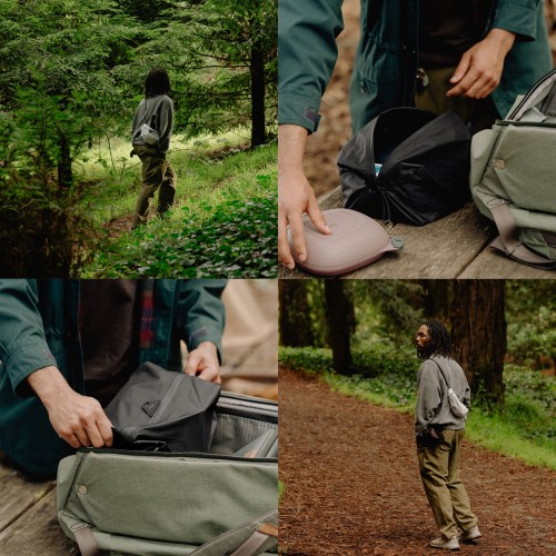 Pokrowiec Ultralight Mesh Packing Cube Small Bordowy