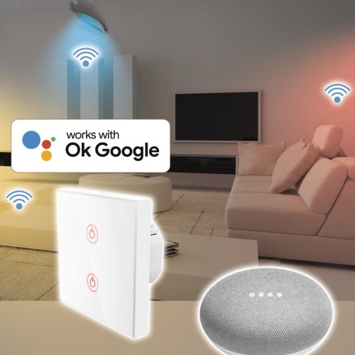 Hama Podwójny włącznik światła WiFi