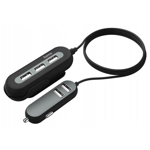 Hama Ładowarka samochodowa 5x USB 10,8A