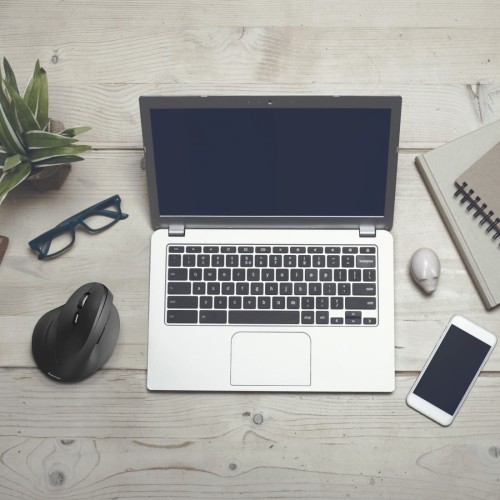 Ergonomiczna mysz bezprzewodowa Hama EMW-500 do pracy bez bólu ręki Hama ERGONOMICZNA MYSZ BEZPRZEWODOWA DLA LEWORĘCZNYCH EMW-500L