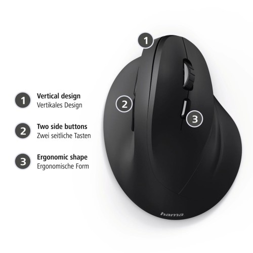 Hama ERGONOMICZNA MYSZ PRZEWODOWA EMC-500