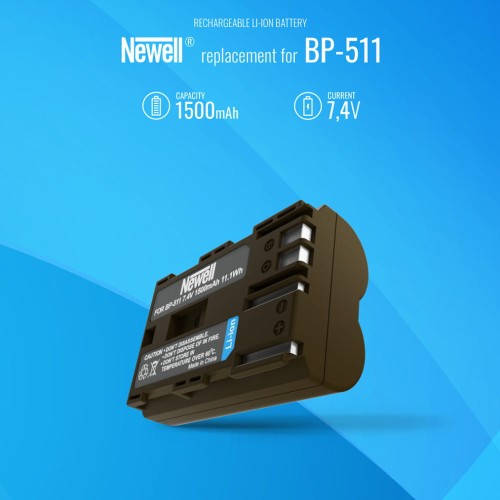 Akumulator Newell zamiennik BP-511 do Canon