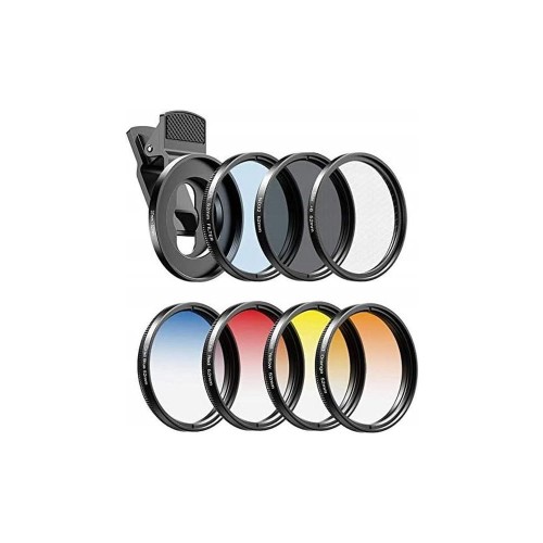 Zestaw Filtrów do Smartfona polaryzacyjny ND gwiazdka kolorowe 7w1 APEXEL