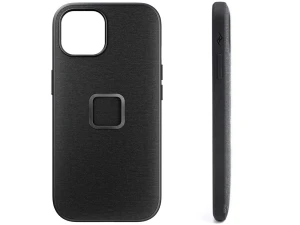 Peak Mobile Etui Everyday Case Fabric iPhone 15 - Charcoal/Grafitowe