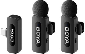 Podwójny Bezprzewodowy mikrofon BOYA BY-V20 2.0 2,4 GHz złącze USB-C