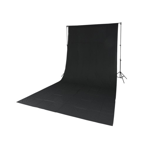 Quadralite tło tekstylne czarne 2,85x6m