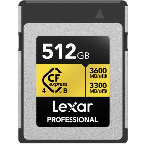 Karta pamięci Lexar CFexpress 4.0 Pro Gold R3600/W3300 512GB