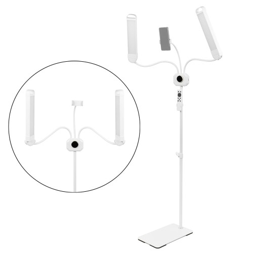 Lampa kosmetyczna LED MITOYA LUMERA 48W dwuramienna + statyw + uchwyt