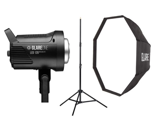 Zestaw Lampa studyjna LED GlareOne LED 120 BiColor D + Softbox + Statyw