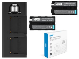Zestaw ładowarka Newell + 2x akumulator do Sony NP-F570