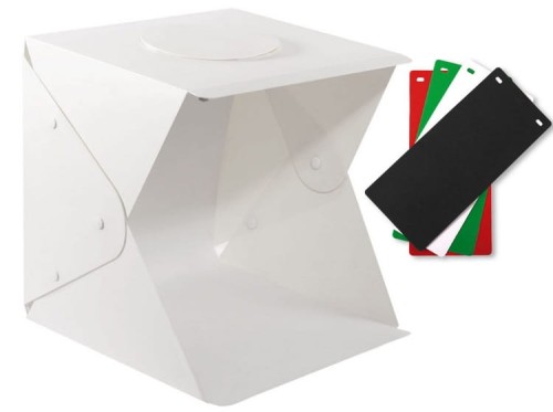 Namiot bezcieniowy 40x40x40 led 4 tła