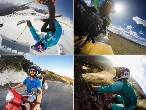 Mocowanie do kasku dla kamer GoPro Helmet Front + Side Mount